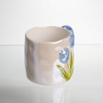 Порцелянова чашка для чаю та кави "Ніжний Тюльпан" з 3D-декором 400 мл Блакитний FM-40D - Зображення 3