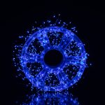 Новорічна гірлянда Хвойна лапа кімнатна роса 100 м 3000 LED зелений провід Синє сяйво D3000L100MGBL - Зображення 2