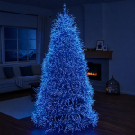 Новорічна гірлянда Хвойна лапа кімнатна роса 100 м 3000 LED зелений провід Синє сяйво D3000L100MGBL - Зображення 5