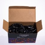 Новорічна гірлянда кімнатна нитка 14 м 160 LED чорний провід Жовтий W160LED16MBY - Зображення 9