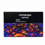 Новорічна гірлянда кімнатна нитка 18 м 180 LED кімнатна гірлянда чорний провід Жовте світло W180LED18MBY - Зображення 7