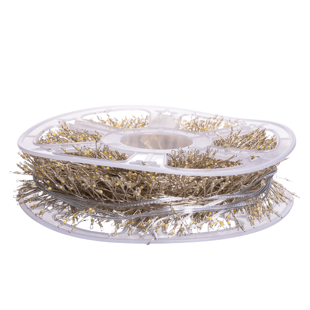 Новорічна гірлянда кімнатна роса Хвойна лапа 50 м 1500 LED білий провід Мультиколор D1500L50MWML - Зображення 3