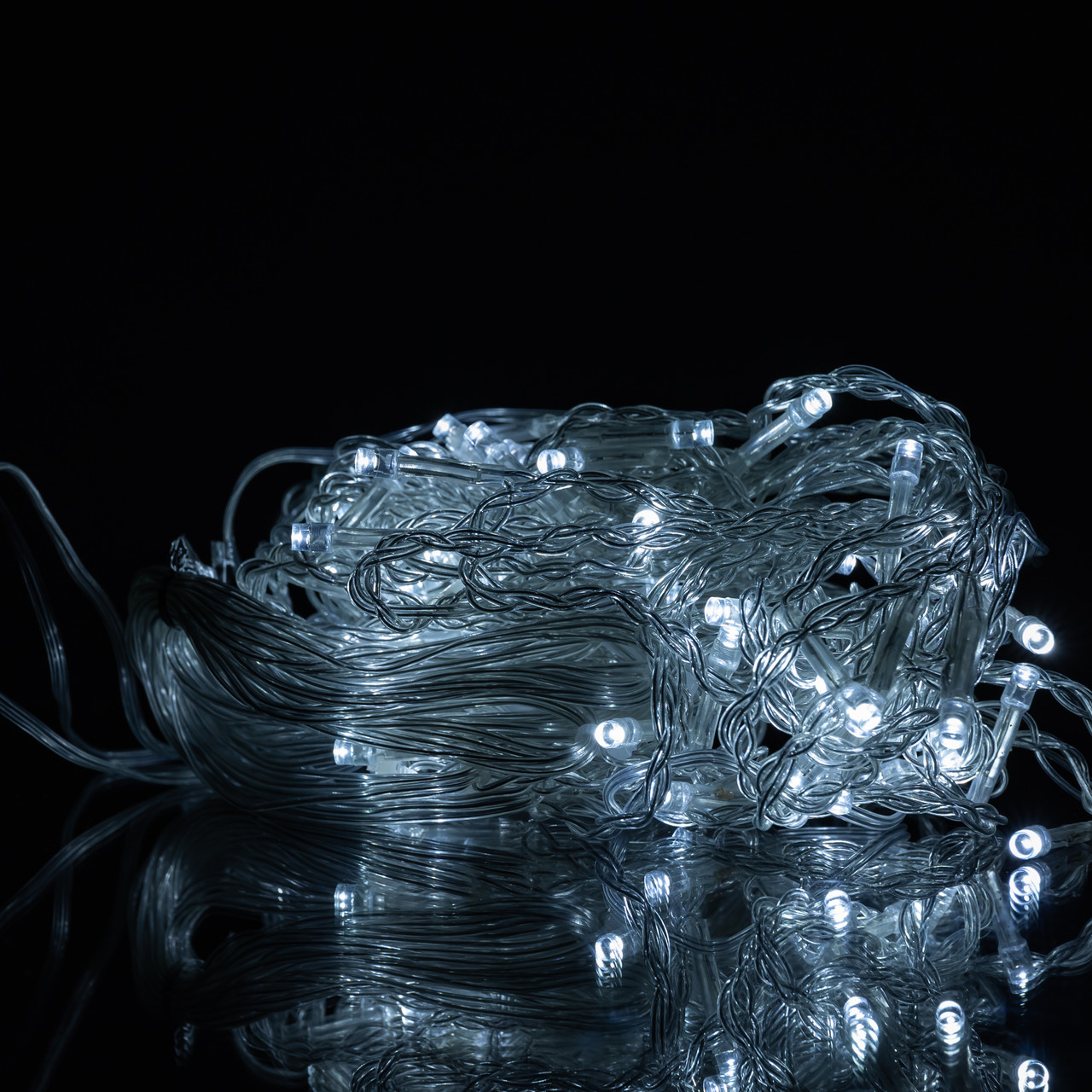 Новорічна гірлянда штора 1,5х1,5 м 64 LED білий провід Білий ZWM1564LEDW - Зображення 4