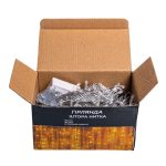 Новорічна гірлянда штора 3х3 м 192 LED кімнатна білий провід Жовтий ZWM33192LEDY - Зображення 3