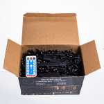 Новорічна гірлянда вулична 100 м 1000 LED з сонячною батареєю чорний провід Мультиколір SB1000L100MBML - Зображення 4