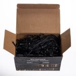 Новорічна гірлянда вулична 30 м 300 LED з сонячною батареєю чорний провід Білий SB300L30MBW - Зображення 6