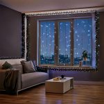 Новорічна гірлянда вулична 50 м 500 LED з сонячною батареєю чорний провід Білий SB500L50MBW - Зображення 4