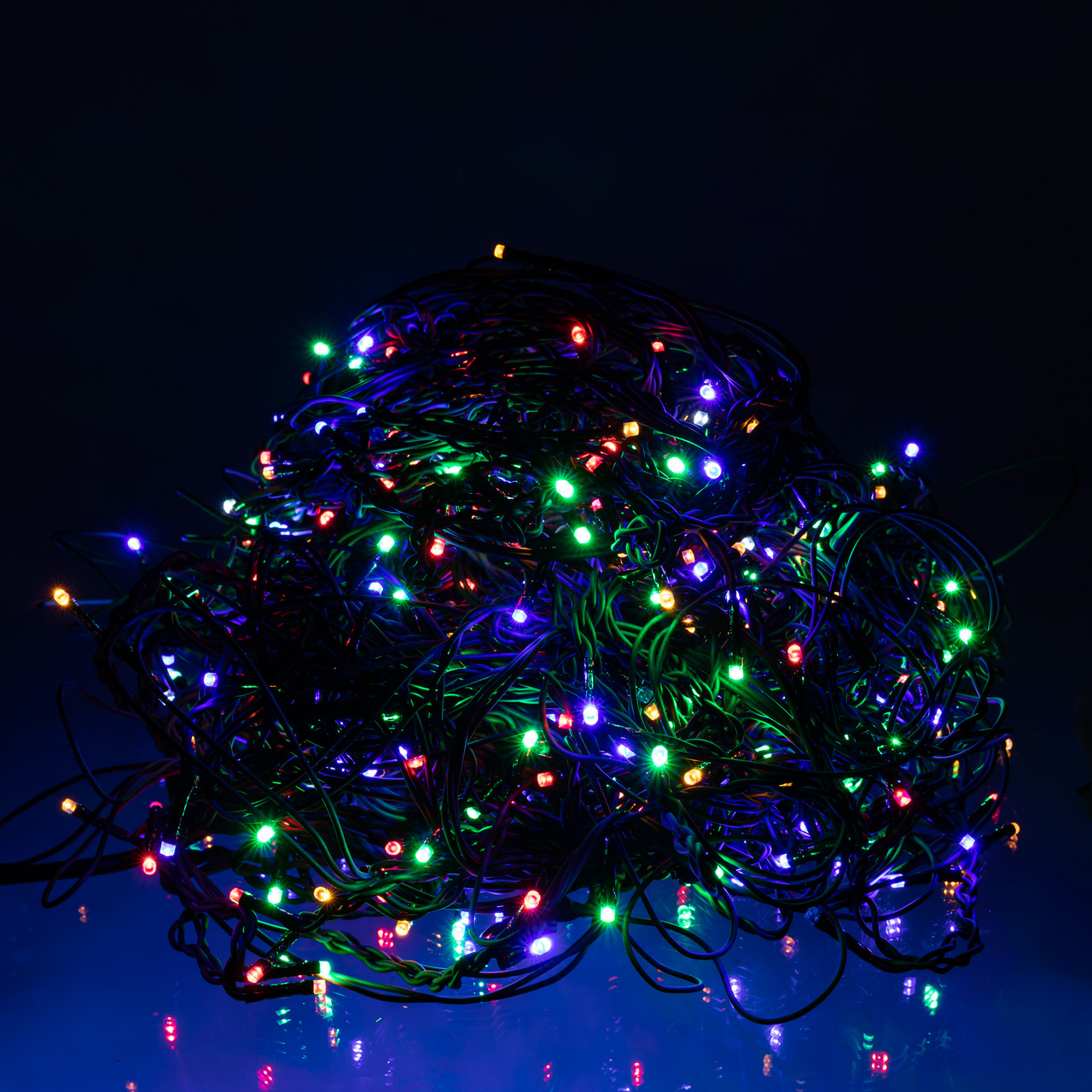 Новорічна гірлянда вулична Бахрома 36 м 600 LED чорний провід Мультиколор 36МBML - Зображення 2