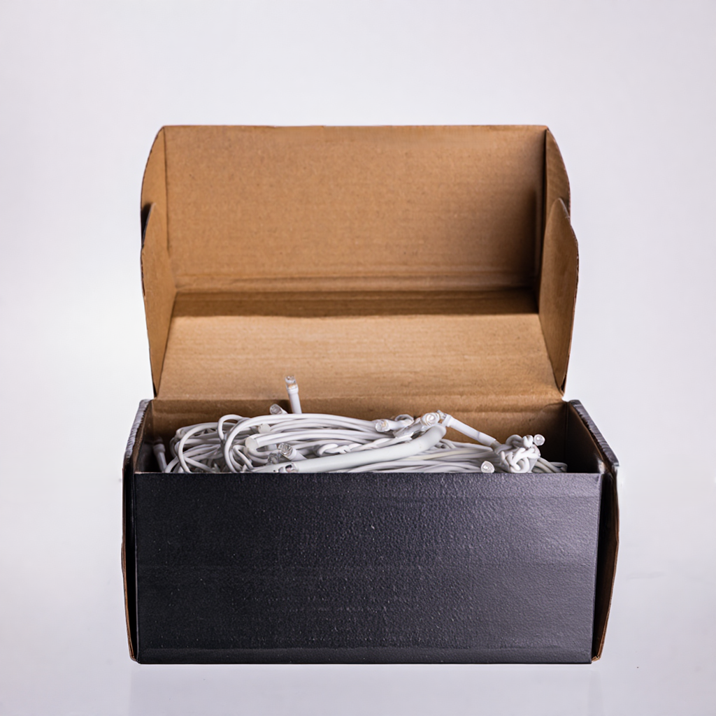 Новорічна гірлянда вулична Бахрома 6 м 105 LED білий провід Жовтий 6МWY - Зображення 3