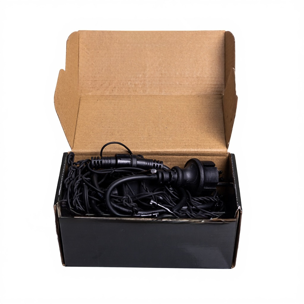 Новорічна гірлянда вулична Бахрома 6 м 105 LED чорний провід Мультиколор 6МBML - Зображення 4