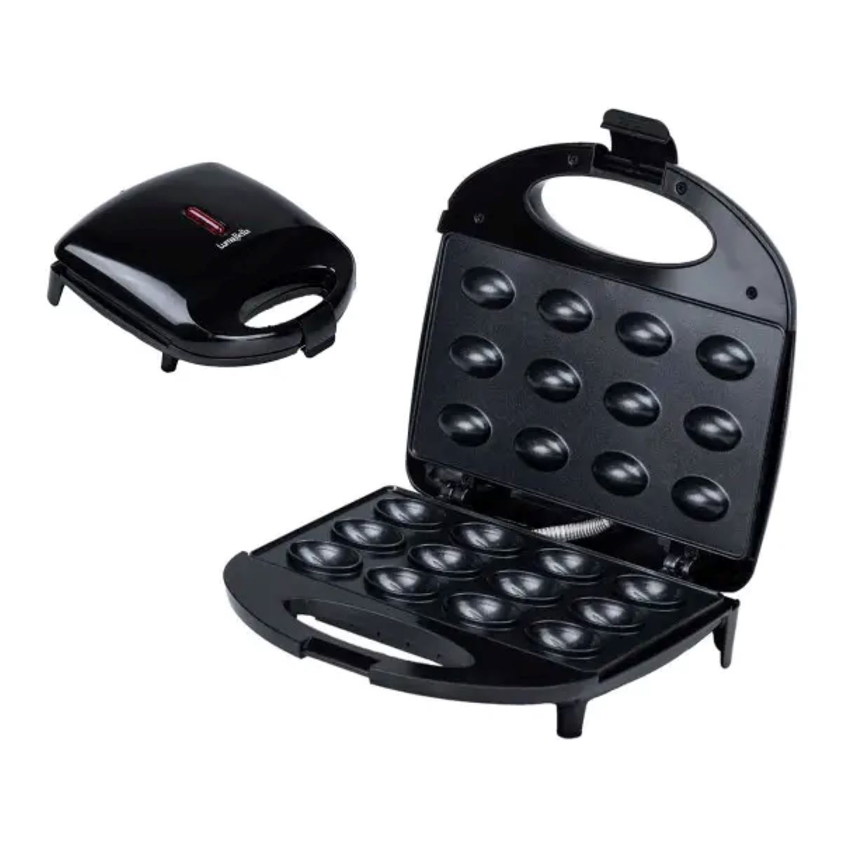 oreshnitsa_elektricheskaya_luma_bella_lb_58006_s_antiprigarnym_pokrytiem_na_12_oreshkov_chernyy Електрогорішниця Luma Bella LB58006 з антипригарним покриттям 800W - Зображення 1