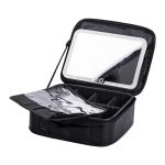 Органайзер косметичка з еко шкіри з дзеркалом та підсвічуванням 26×22×9 см HP-10-2AB - Зображення 6