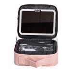 Органайзер косметичка з еко шкіри з дзеркалом та підсвічуванням 26×22×9 см HP-10-2AP - Зображення 2