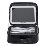 Органайзер косметичка з еко шкіри з дзеркалом та підсвічуванням 26×22×9 см HP-10-2AB - Зображення 7