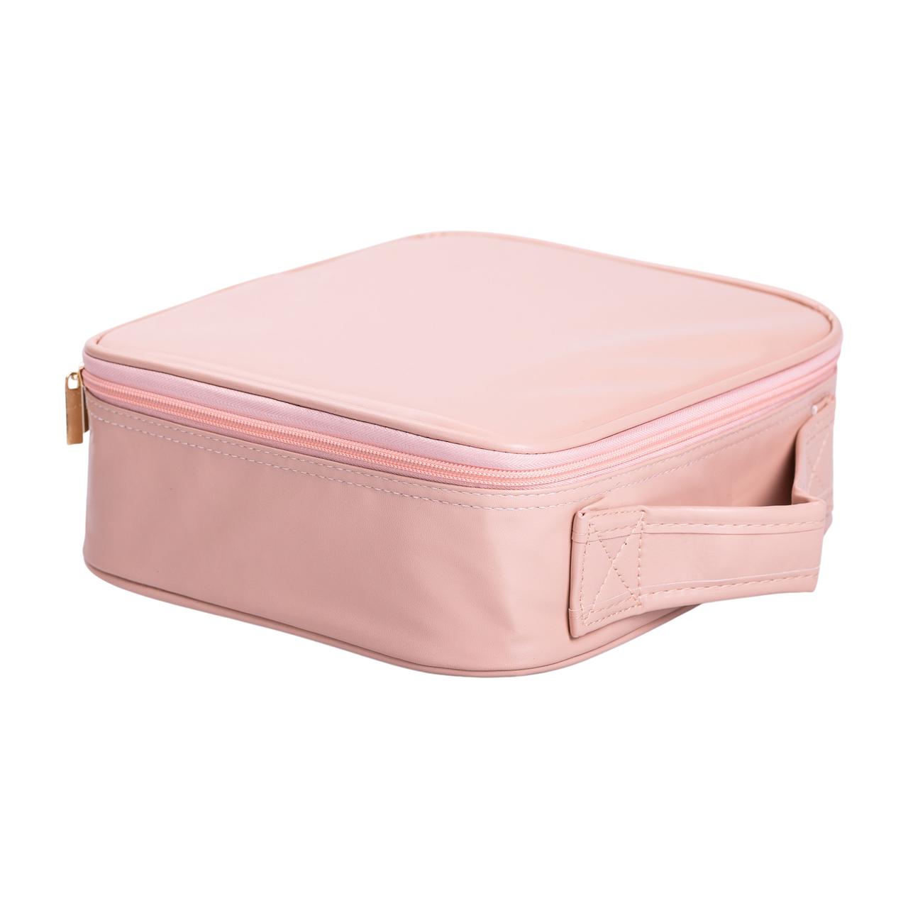 Органайзер косметичка з еко шкіри з дзеркалом та підсвічуванням 26×22×9 см HP-10-2AP - Зображення 7