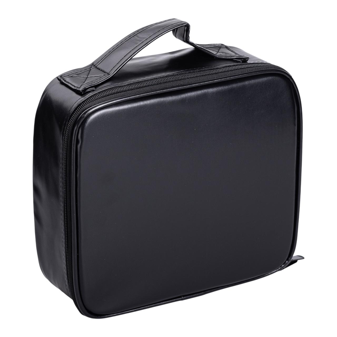 Органайзер косметичка з еко шкіри з дзеркалом та підсвічуванням 26×22×9 см HP-10-2AB - Зображення 3