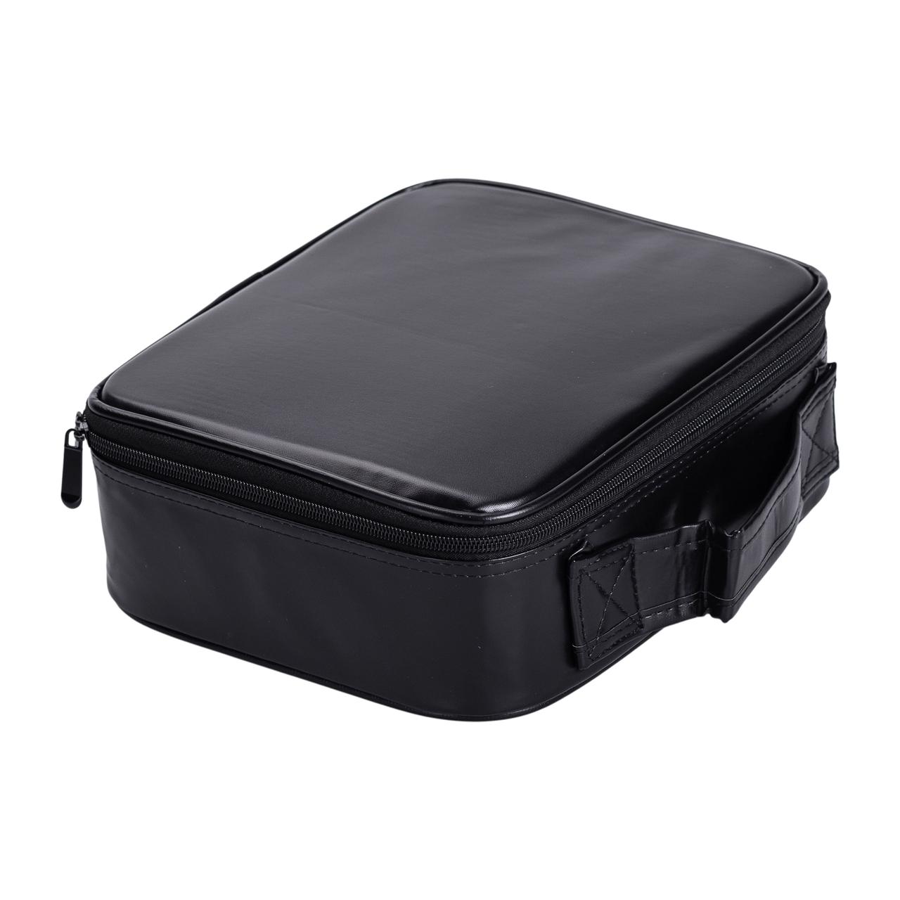 Органайзер косметичка з еко шкіри з дзеркалом та підсвічуванням 26×22×9 см HP-10-2AB - Зображення 4