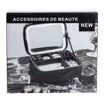 Органайзер косметичка з еко шкіри з дзеркалом та підсвічуванням 26×22×9 см HP-10-2AP - Зображення 10