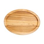 Овальна дошка 35×25 см для подачі нарізок, ясен T26W250