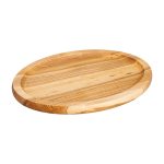 Овальна дошка 35×25 см для подачі нарізок, ясен T26W250 - Зображення 2