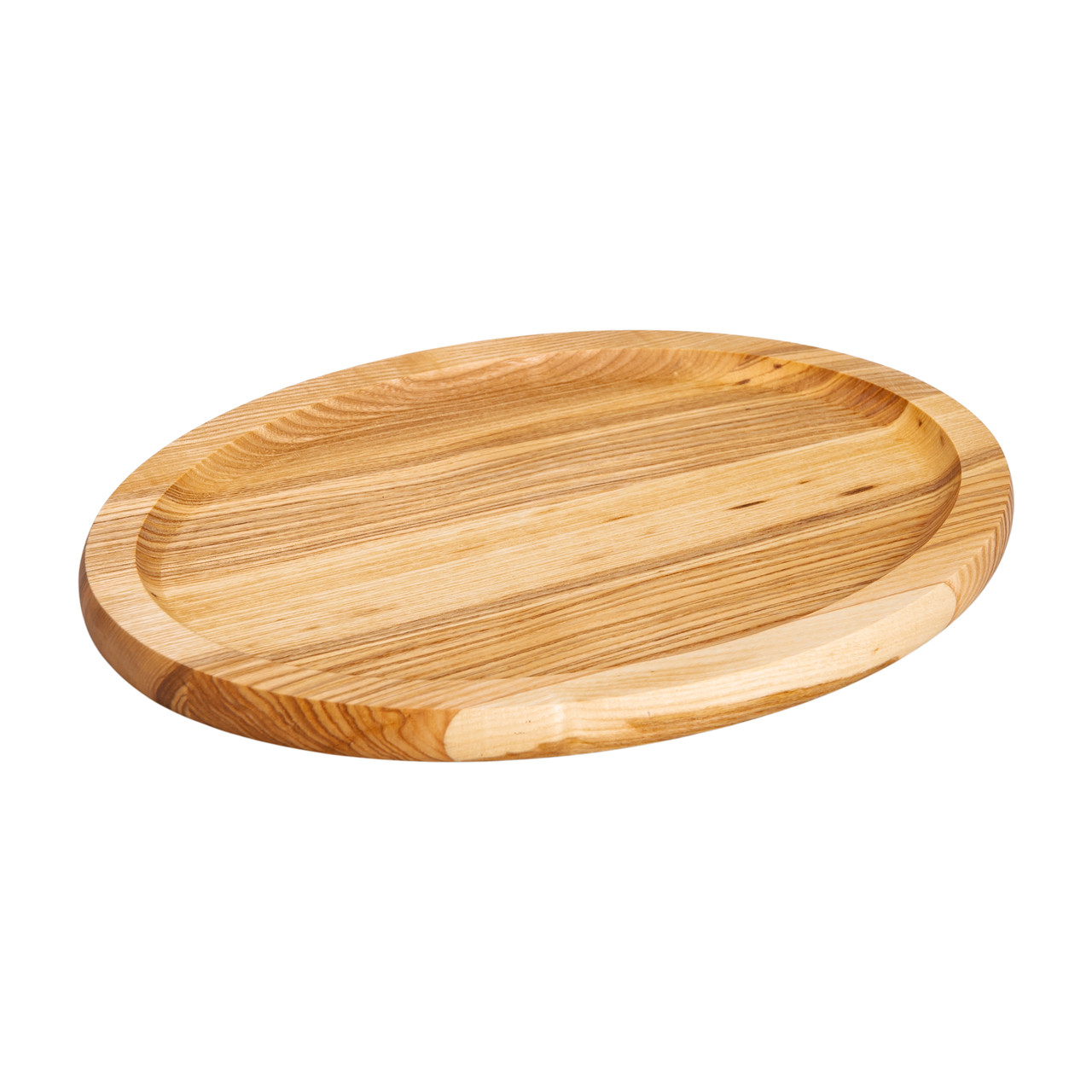 Овальна дошка 35×25 см для подачі нарізок, ясен T26W250 - Зображення 2