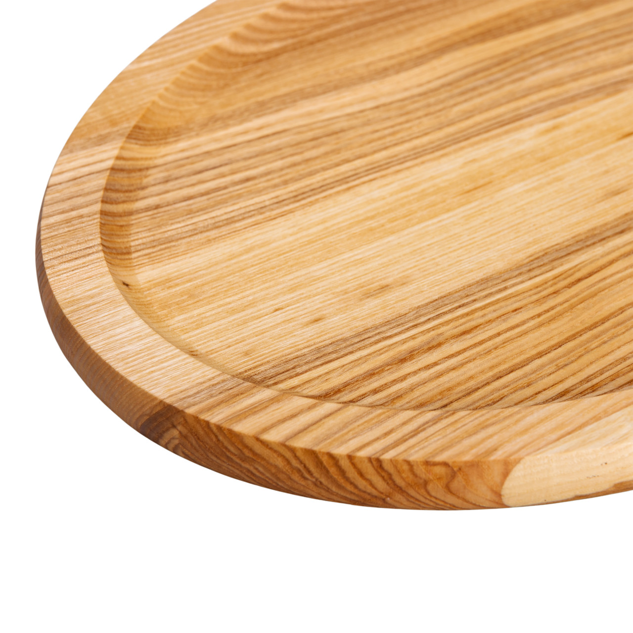 Овальна дошка 35×25 см для подачі нарізок, ясен T26W250 - Зображення 3