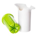 Овочерізка ручна 11×6×11 см кругла універсальна овочерізка механічна мультирізка для овочів і фруктів HP-8-72 - Зображення 3