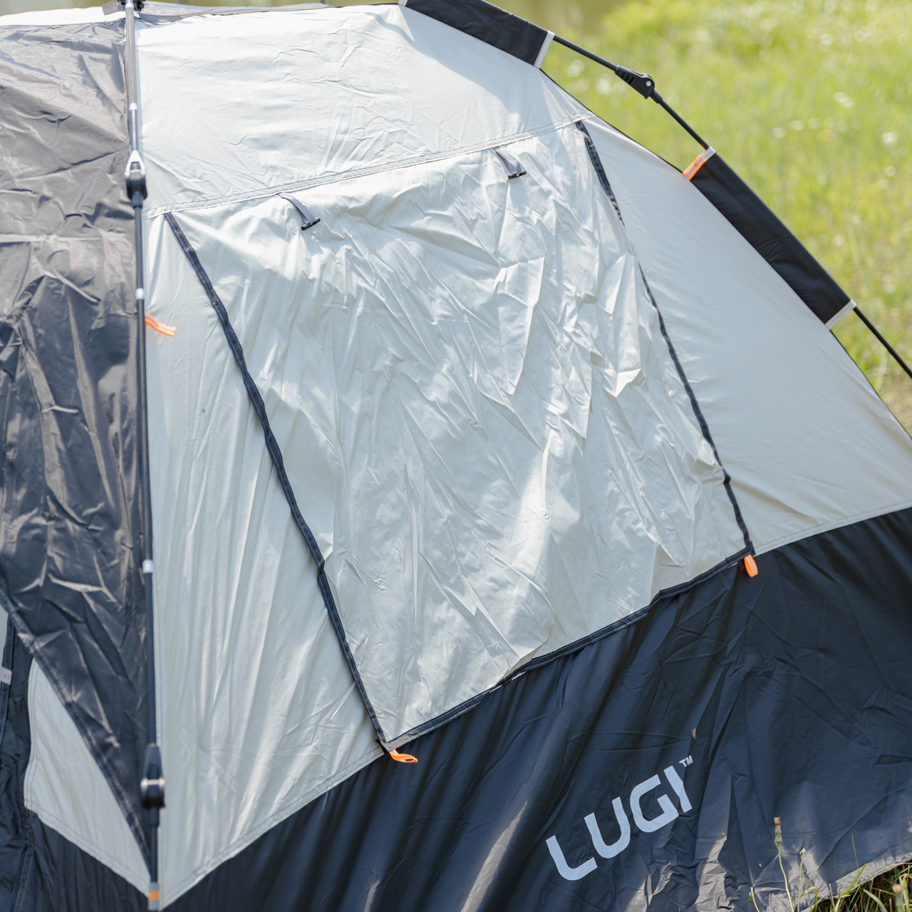 Намет автоматичний тримісний 2 на 2 (м) кемпінговий туристичний LU-016B Чорний - Зображення 10