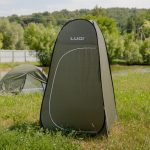 Намет душ-туалет для кемпінгу автомат 120×120×190 (см) тент для душу та туалету туристичний LU-015DGR Хакі - Зображення 3