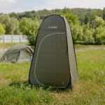 Намет душ-туалет для кемпінгу автомат 120×120×190 (см) тент для душу та туалету туристичний LU-015DGR Хакі - Зображення 10