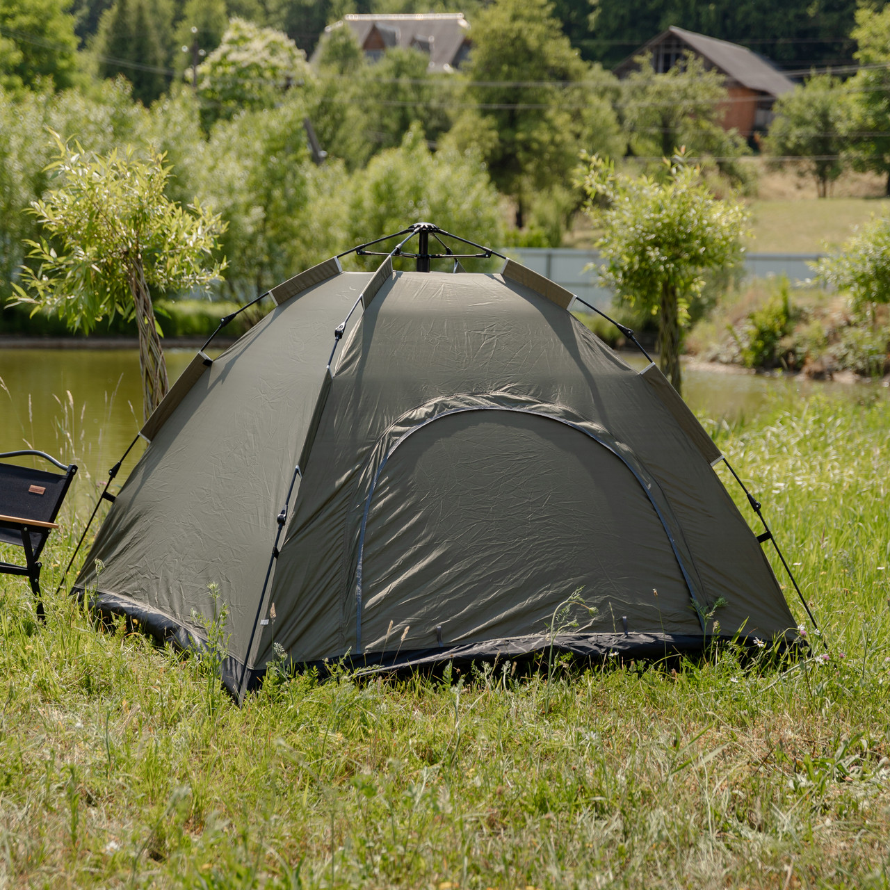 Намет кемпінговий 2 на 2 метри автоматичний для риболовлі походу туристичний LU-019GR Зелений - Зображення 10
