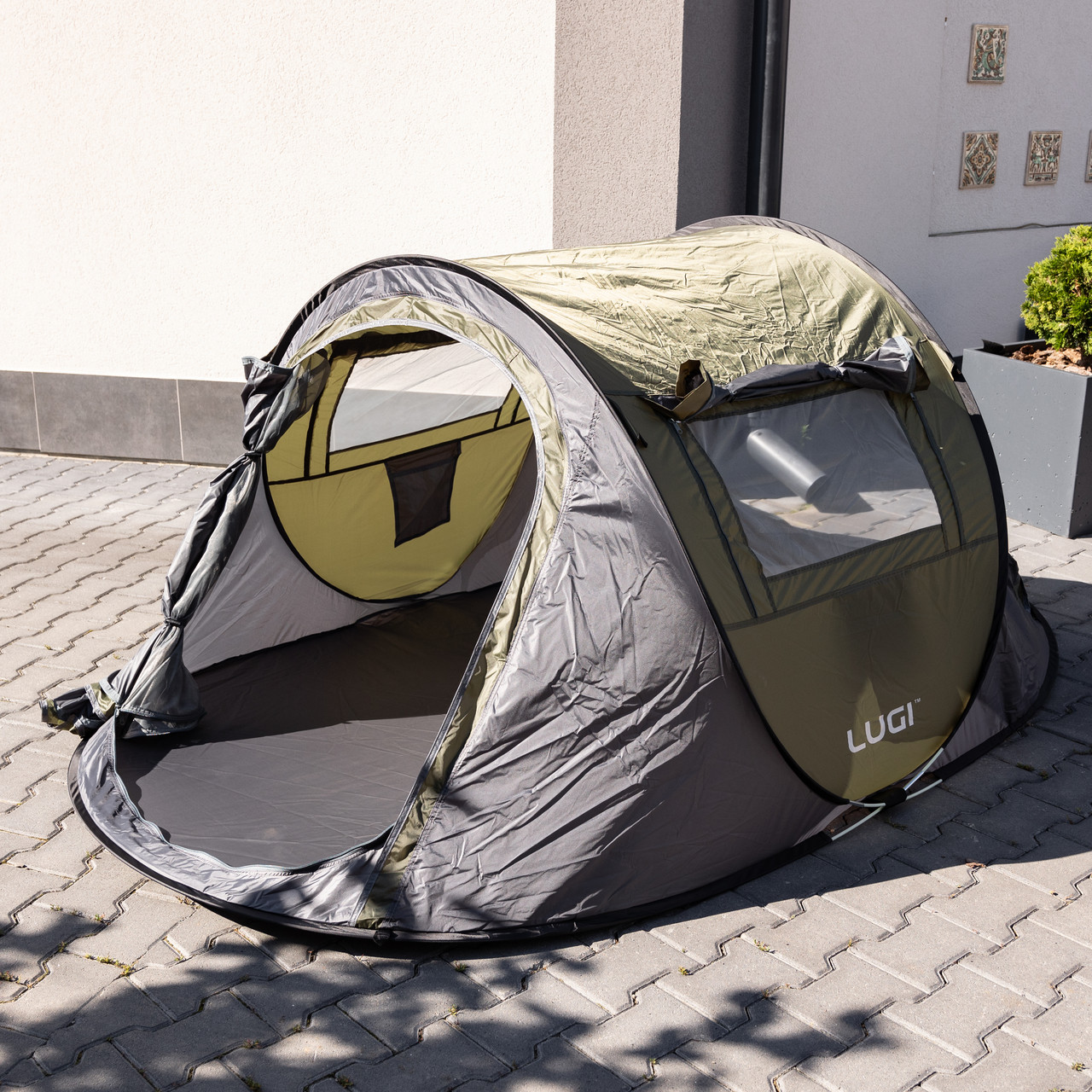 Намет туристичний 245×145×100 (см) кемпінговий для риболовлі 2 х місний Зелений LU-030GR - Зображення 5