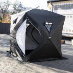 Намет зимовий утеплений "куб" 210х210х210 для рибалки туризму кемпінгу та подорожей Чорний LU-BD18B - Зображення 2