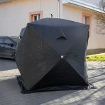 Намет зимовий утеплений "куб" 210х210х210 для рибалки туризму кемпінгу та подорожей Чорний LU-BD18B - Зображення 3