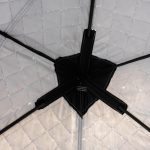 Намет зимовий утеплений "куб" 210х210х210 для рибалки туризму кемпінгу та подорожей Чорний LU-BD18B - Зображення 5