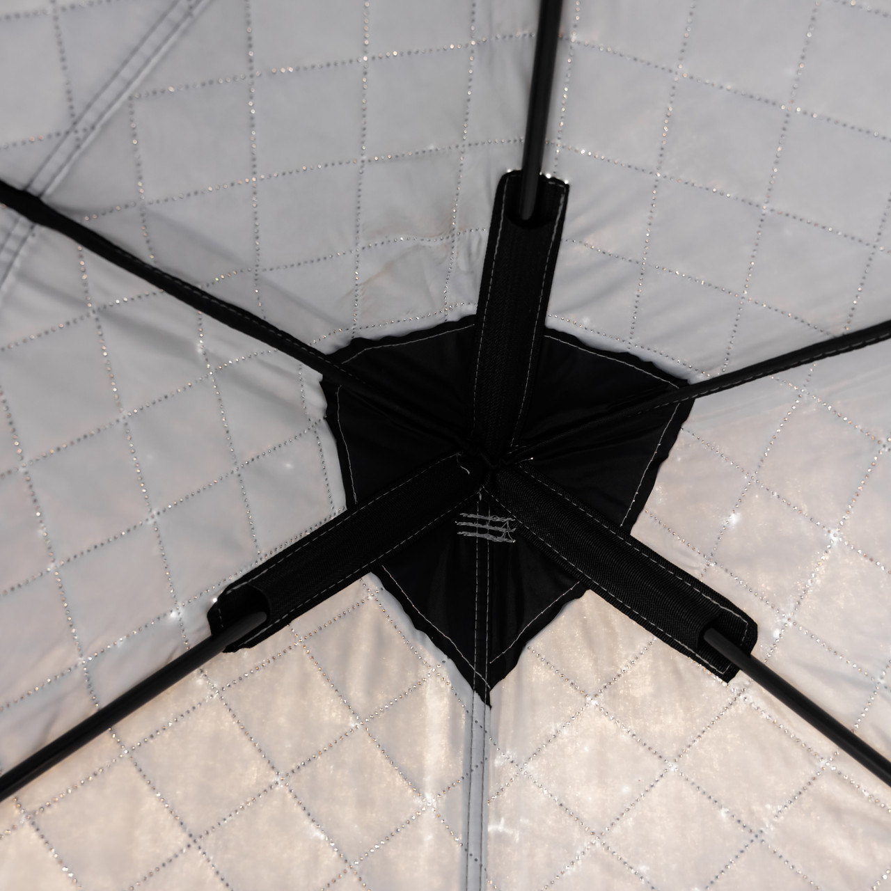 Намет зимовий утеплений "куб" 210х210х210 для рибалки туризму кемпінгу та подорожей Чорний LU-BD18B - Зображення 5