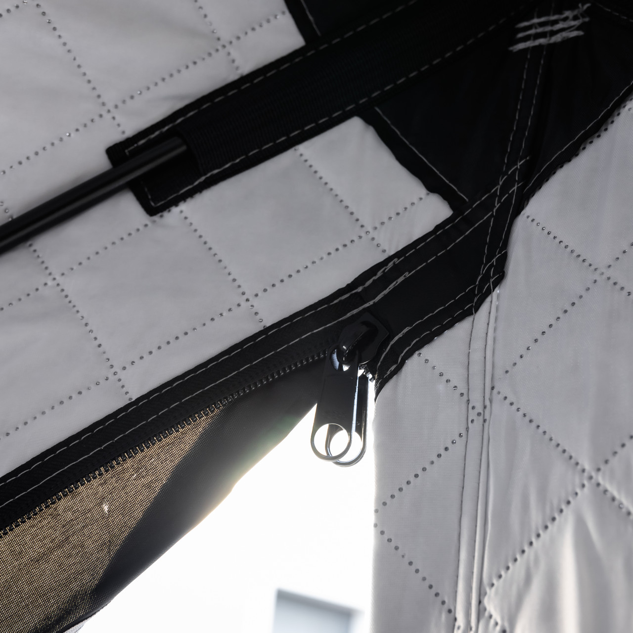 Намет зимовий утеплений "куб" 210х210х210 для рибалки туризму кемпінгу та подорожей Чорний LU-BD18B - Зображення 8