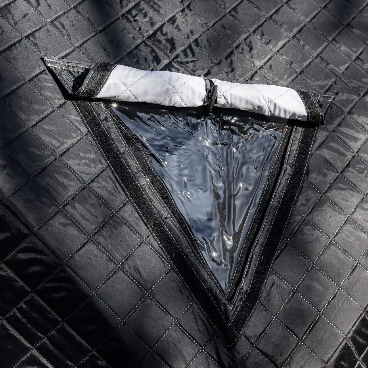 Намет зимовий утеплений "куб" 210х210х210 для рибалки туризму кемпінгу та подорожей Чорний LU-BD18B - Зображення 10