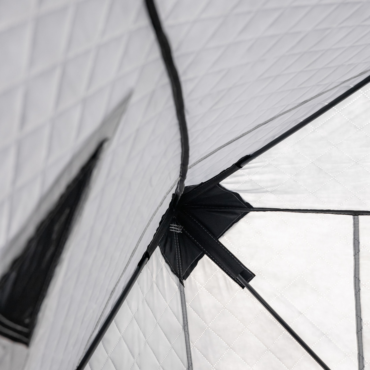 Намет зимовий утеплений "куб" 210х210х210 для рибалки туризму кемпінгу та подорожей Сірий LU-BD18G - Зображення 2