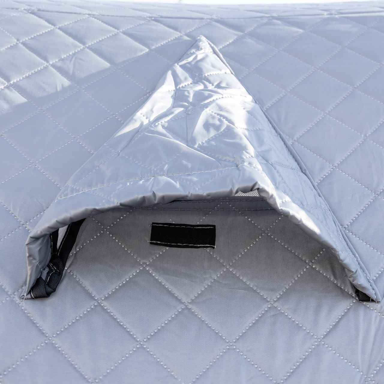 Намет зимовий утеплений "куб" 210х210х210 для рибалки туризму кемпінгу та подорожей Сірий LU-BD18G - Зображення 6