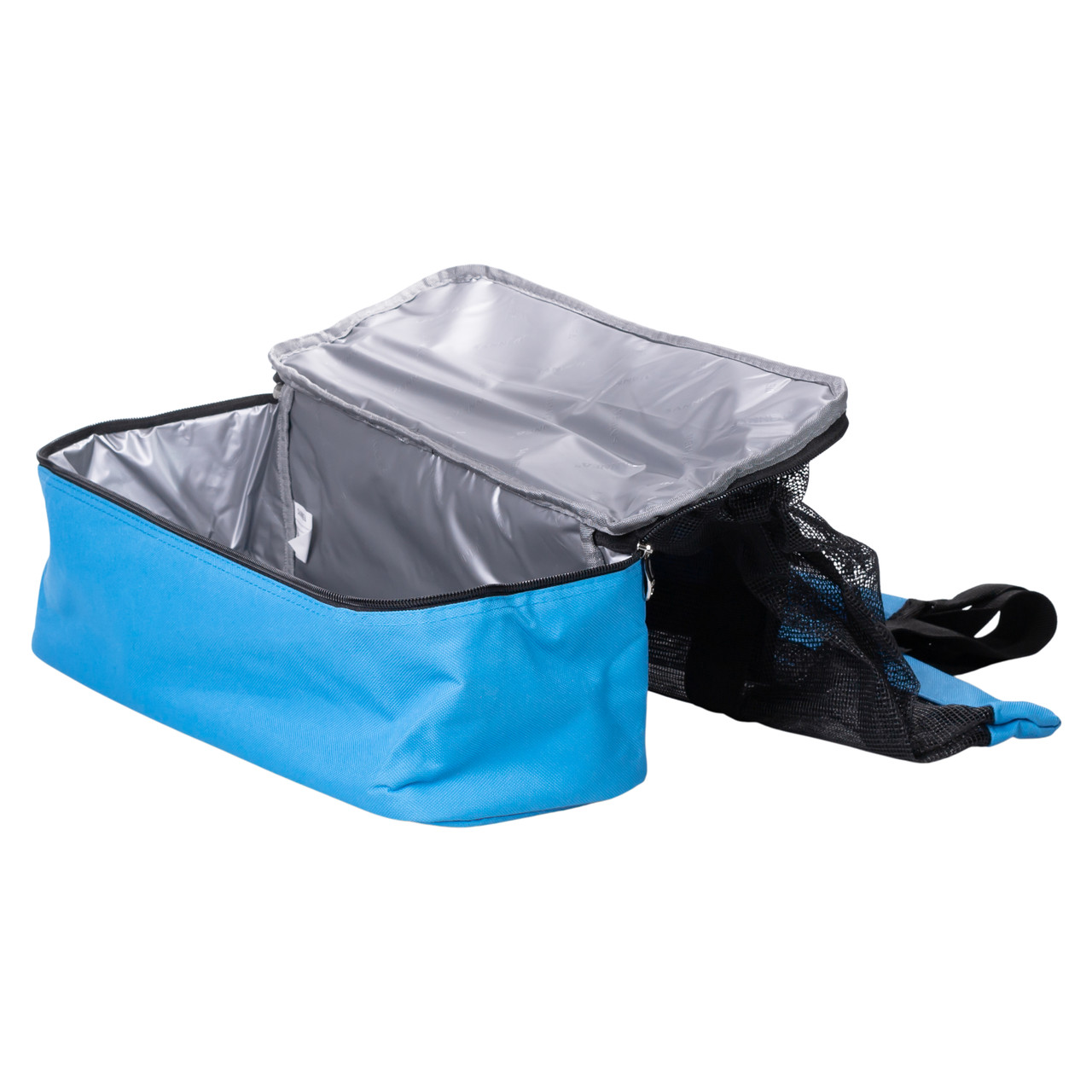 Пляжна сумка холодильник, термосумка на 2 відділення для природи та пікніка 47×15×48 (см) Блакитний HP-14-25BL - Зображення 2