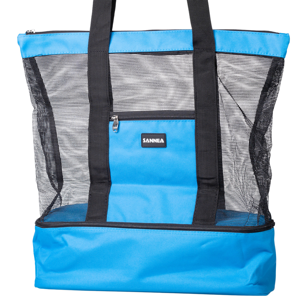Пляжна сумка холодильник, термосумка на 2 відділення для природи та пікніка 47×15×48 (см) Блакитний HP-14-25BL - Зображення 4