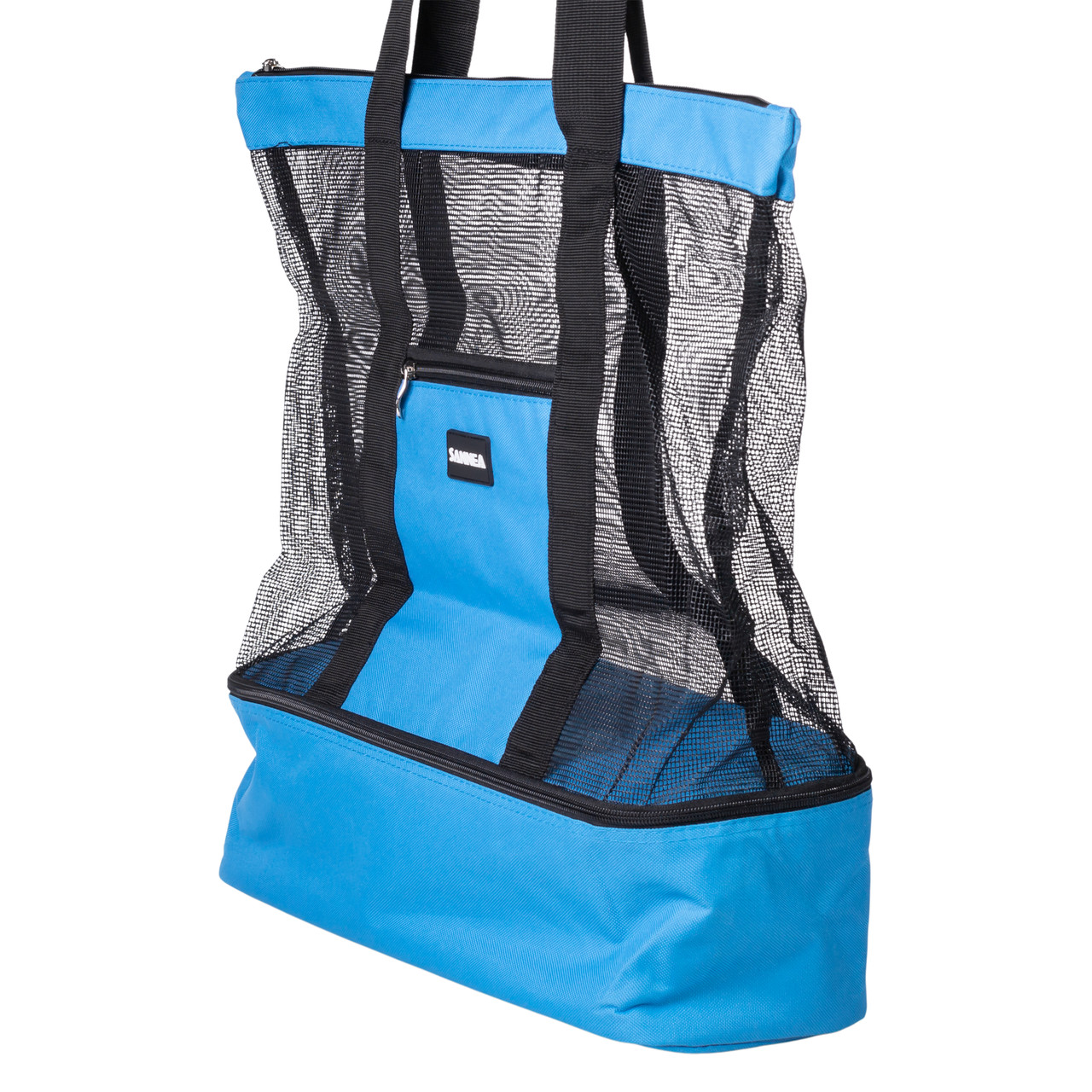 Пляжна сумка холодильник, термосумка на 2 відділення для природи та пікніка 47×15×48 (см) Блакитний HP-14-25BL - Зображення 5