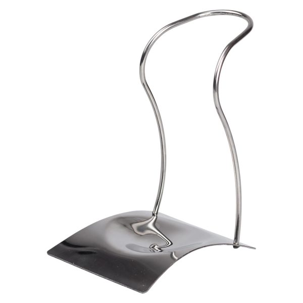 Підставка під ополоник лопаточку або ложку 12×10.5×17 см із нержавіючої сталі Срібло HP-19-15-Y