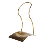 Підставка під ополоник, лопатку або ложку 12×10,5×17 см з нержавіючої сталі Золото HP-19-15-G