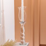 Підсвічник скляний 7×34.5 см підсвічник декоративний келих на ніжці HP-4-6L - Зображення 4