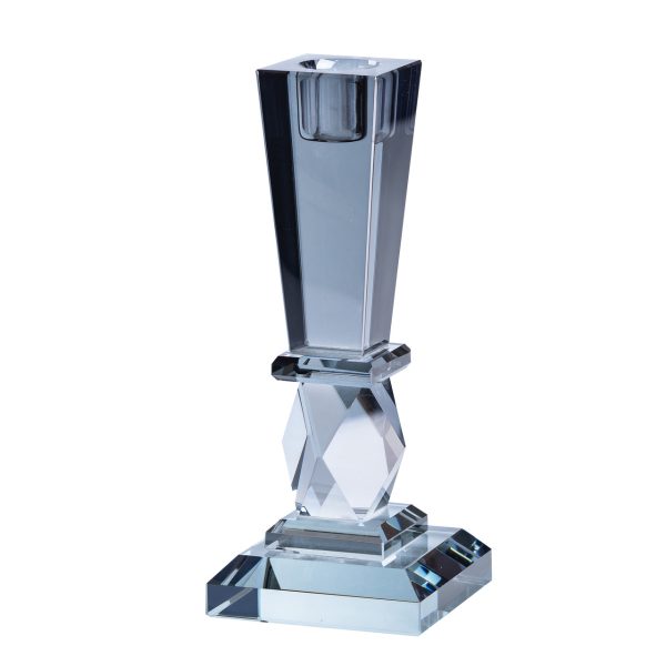 Скляний свічник 22 см на стіл HP36556S