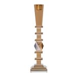 Свічник скляний 27.5 (см) високий класичний HP36555L