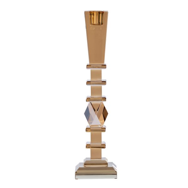 Високий класичний скляний свічник 27.5 см HP36555L