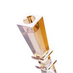 Свічник скляний 22 (см) геометричний HP36555S - Зображення 2